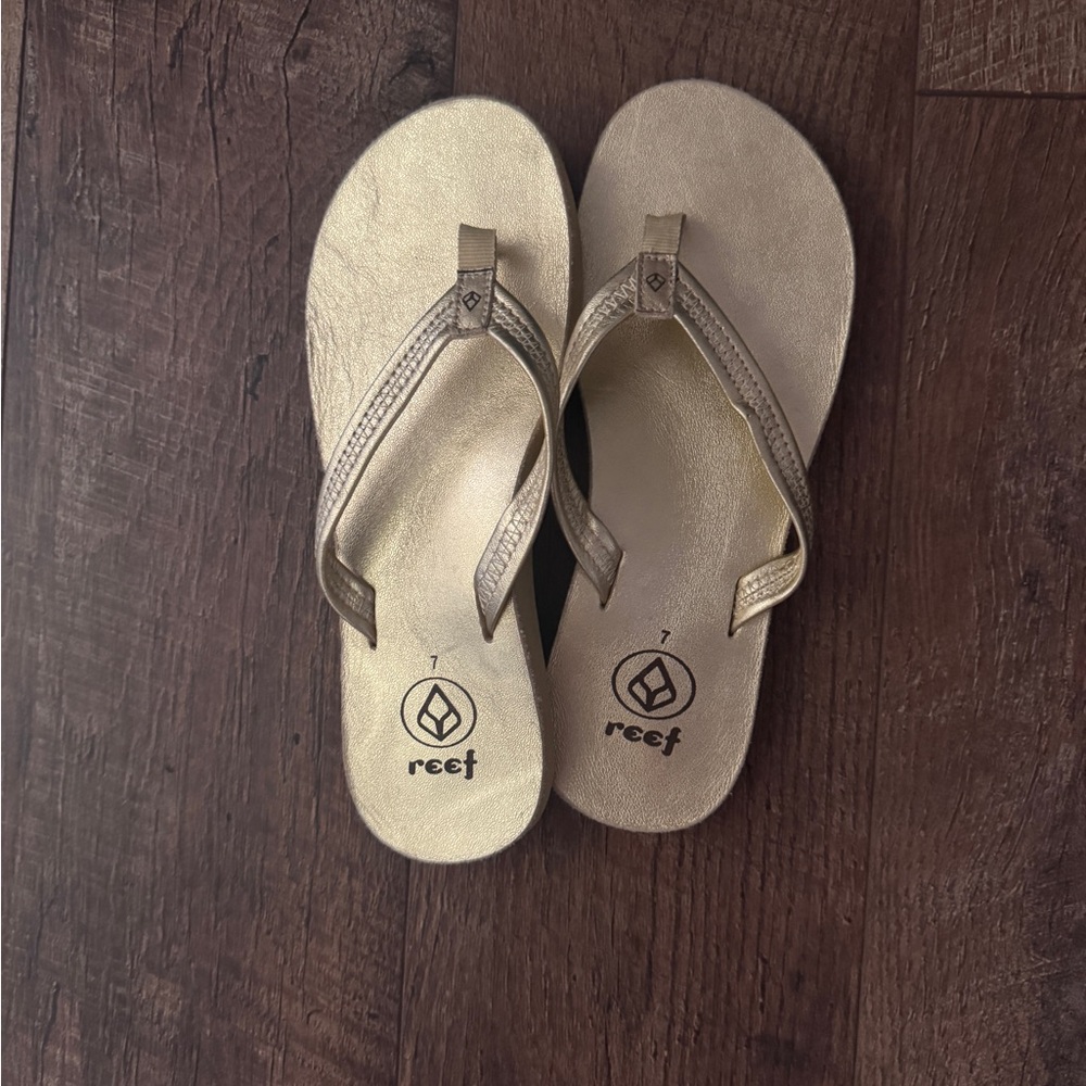 Reef Metallic Gold Sandals